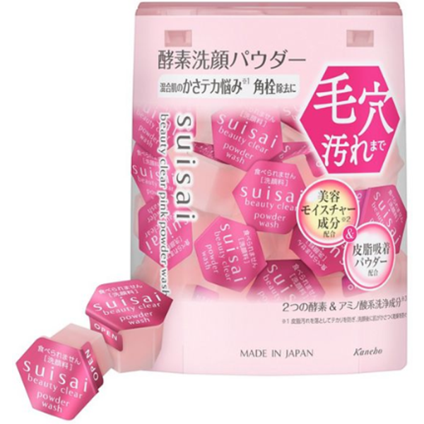 Kanebo Suisai Beauty Clear Pink Powder Wash - 0.4g x 32pcs