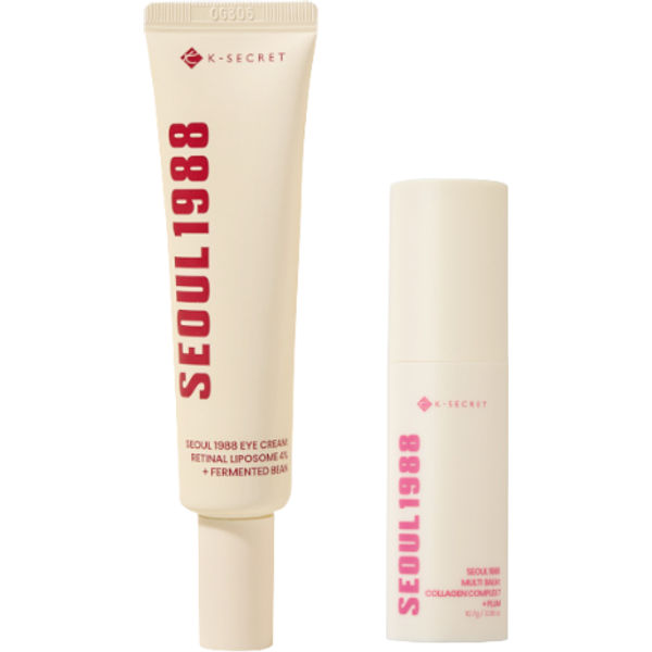 KSECRET SEOUL 1988 Eye Cream : Retinal Liposome 4% + Fermented Bean - 30ml (1ea) & SEOUL 1988 Multi Balm : Collagen Complex...