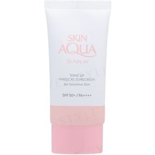 Rohto Mentholatum Sunplay Skin Aqua Tone Up Physical Sunscreen For Sensitive Skin SPF 50+ PA++++ 50ml